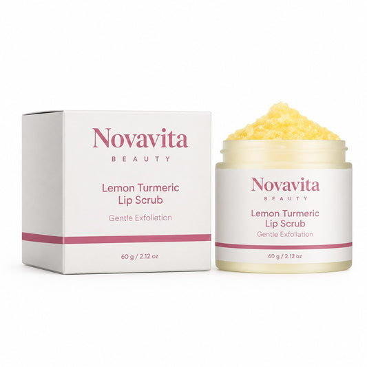 Novavita Lemon Turmeric Lip Scrub