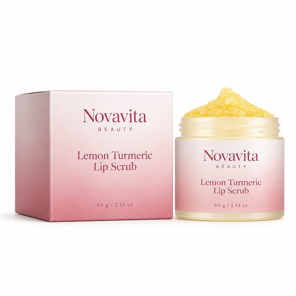 Novavita Lemon Turmeric Lip Scrub