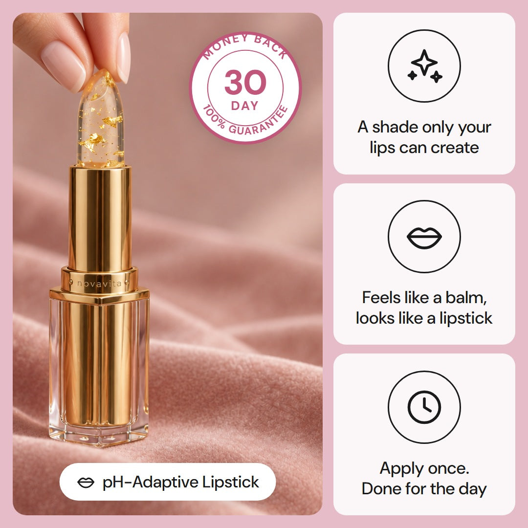 Novavita TrueShade™ - pH Adaptive Lipstick