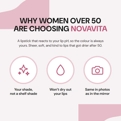 Novavita TrueShade™ - pH Adaptive Lipstick
