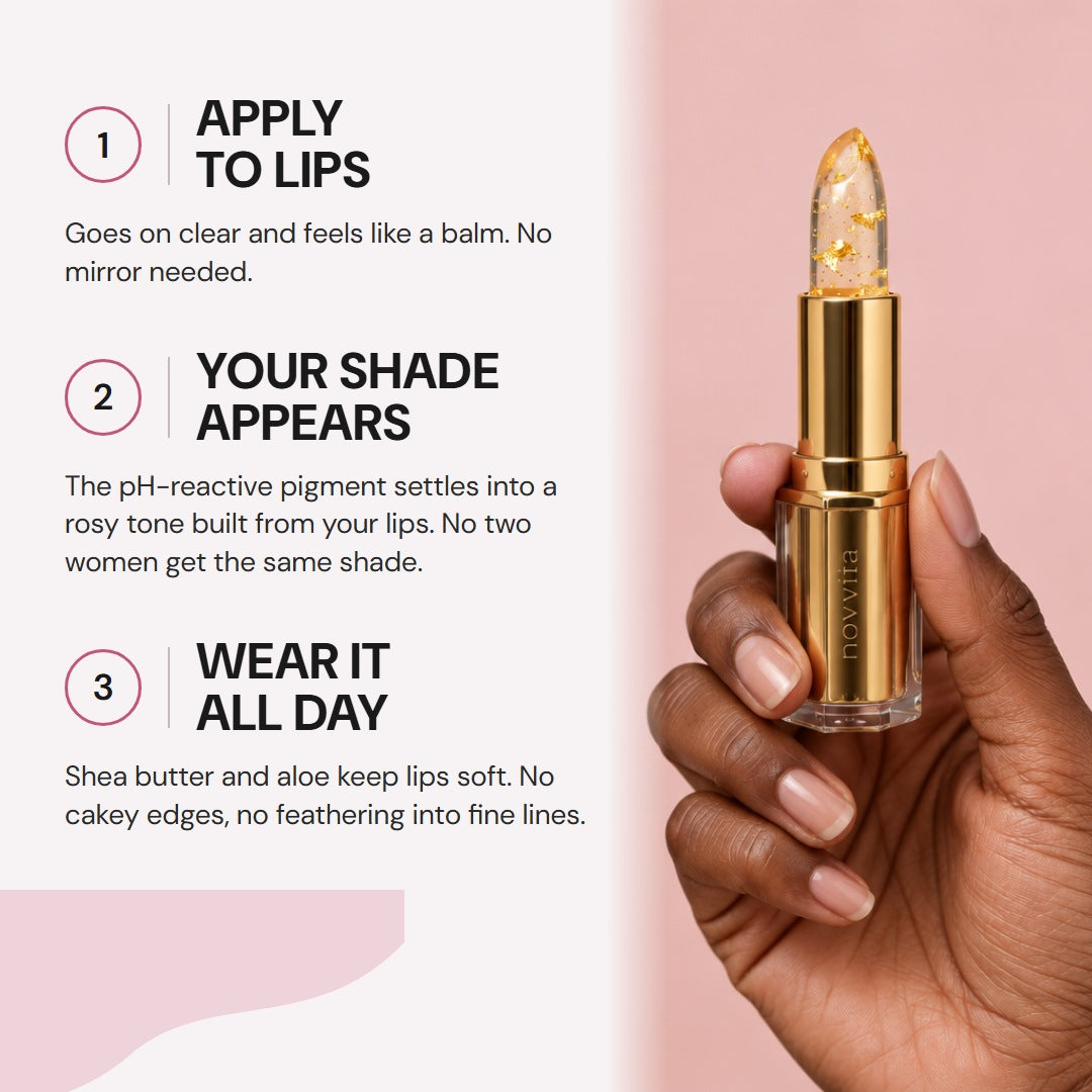 Novavita TrueShade™ - pH Adaptive Lipstick